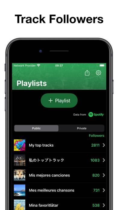 Stats for Spotify: MTFollowers Captura de pantalla de la aplicación #6