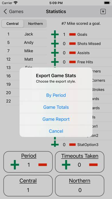 Field Hockey Statistics App screenshot #2