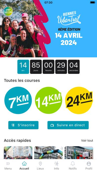 Rennes Urban Trail App screenshot #2