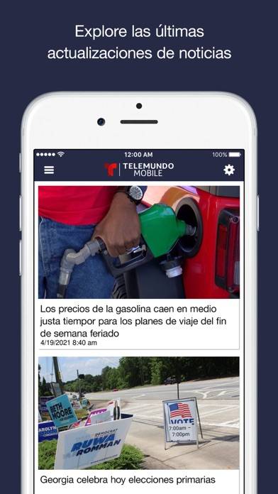 Telemundo Mobile WALA-SP App screenshot