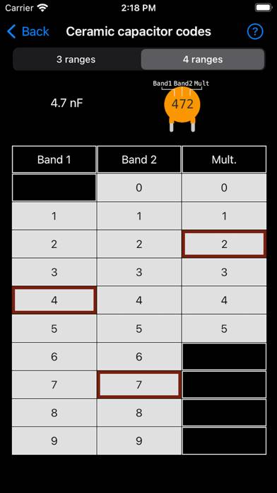 Electronic Component Codes Pro Schermata dell'app #4