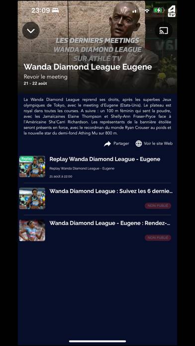 Athlé TV App screenshot