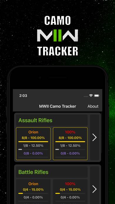 MWII Camo Tracker App screenshot #1