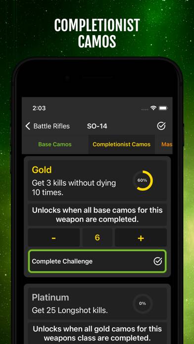 MWII Camo Tracker Schermata dell'app #4
