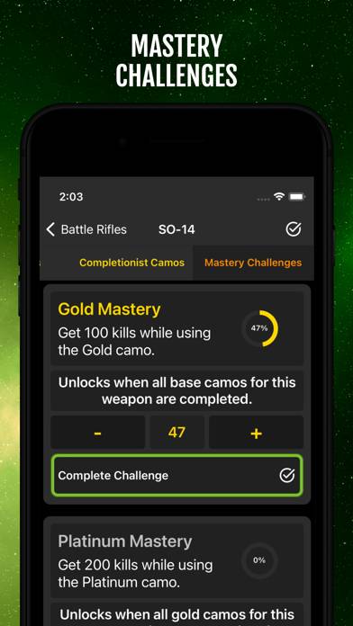 MWII Camo Tracker App screenshot #5