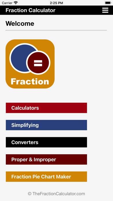 Fraction Calculator Schermata dell'app #1