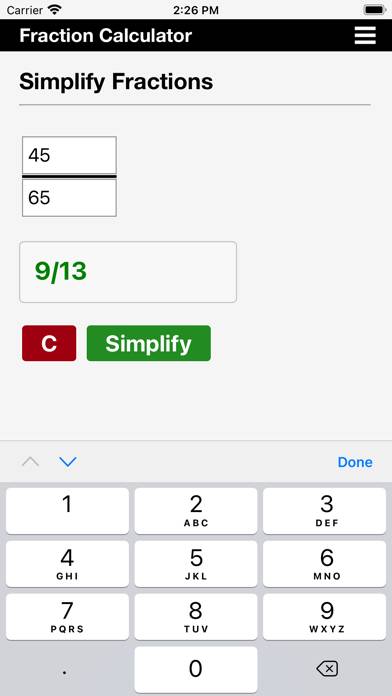 Fraction Calculator Schermata dell'app #3
