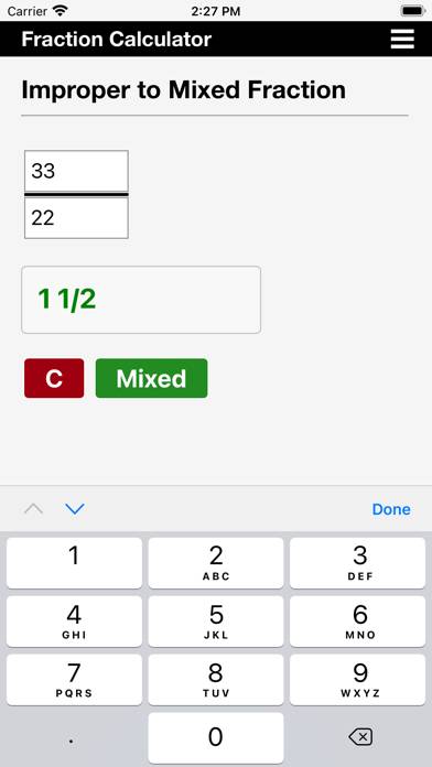 Fraction Calculator Schermata dell'app #5