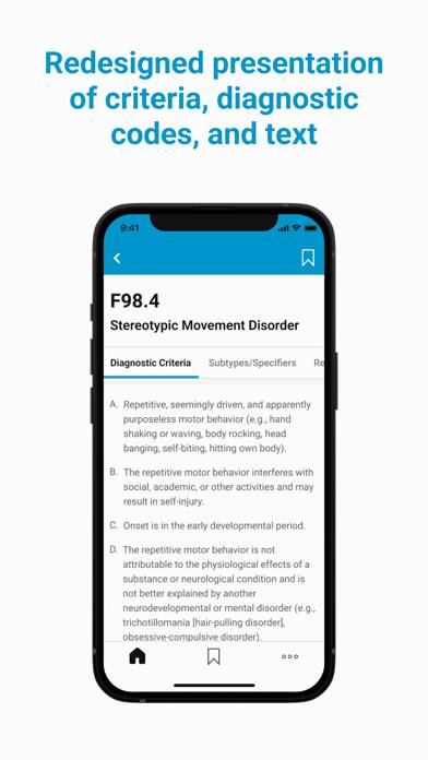 DSM-5-TR Diagnostic Criteria App screenshot #2