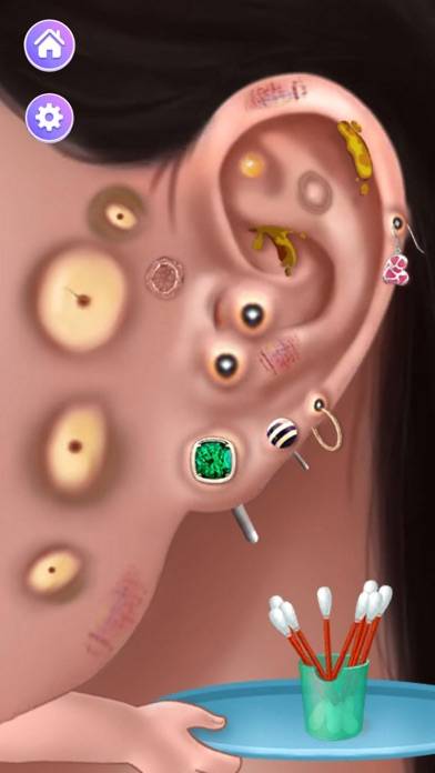 Ear Piercing & Tattoo Games App screenshot #2