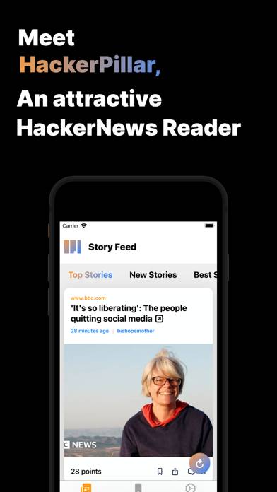 HackerPillar: Tech News by HN screenshot
