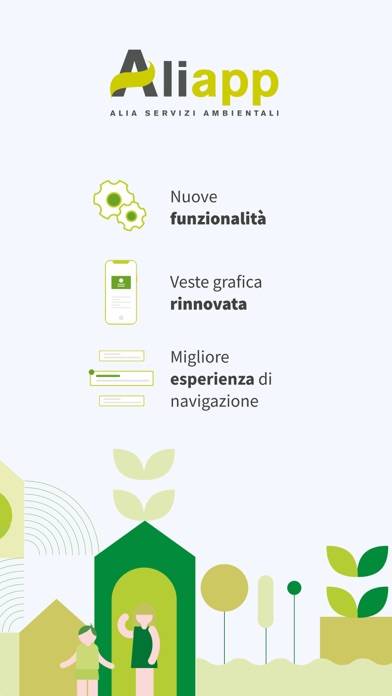 Aliapp Schermata dell'app