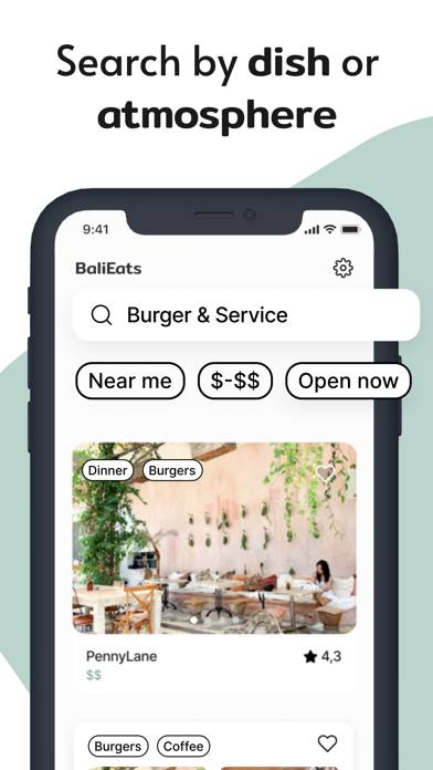 Bali Eats App screenshot