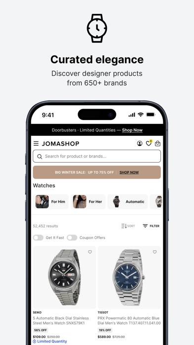 Jomashop App screenshot