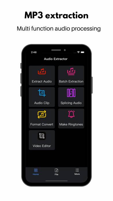 Audio Extractor Schermata dell'app