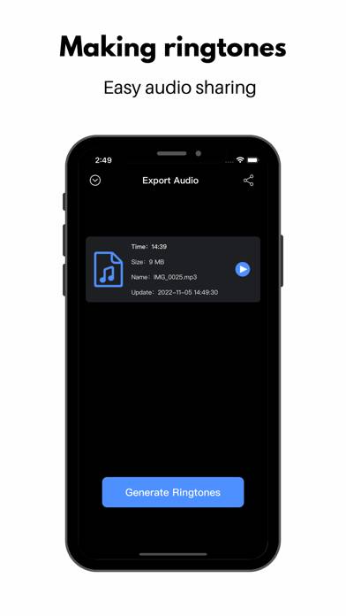 Audio Extractor Schermata dell'app