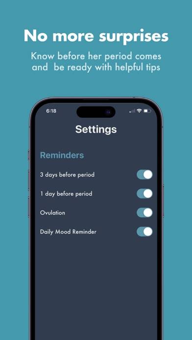 SheHappy Period tracker App skärmdump #4