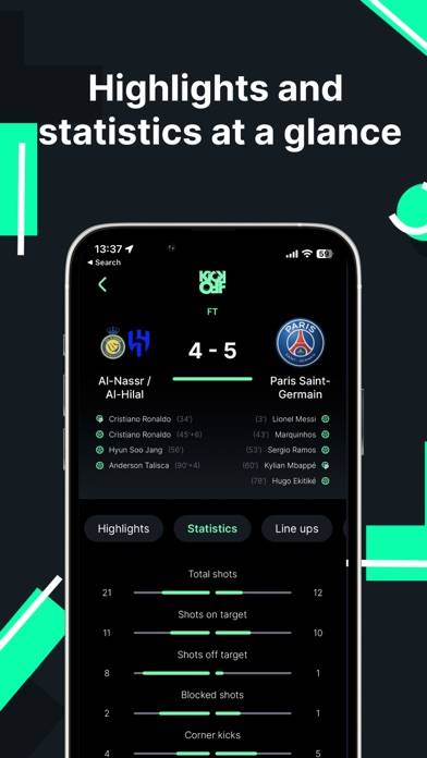 Soccer LiveScore by KICKOFF Captura de pantalla de la aplicación #5