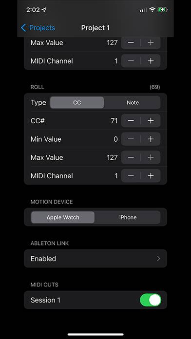 MIDI Motion for Apple Watch App-Screenshot #2