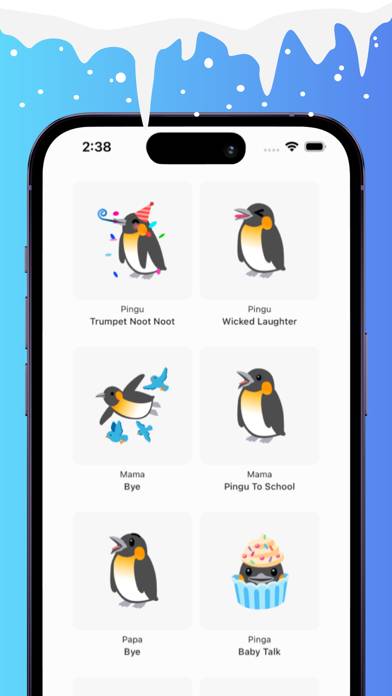 Pinguin Soundboard Bildschirmfoto