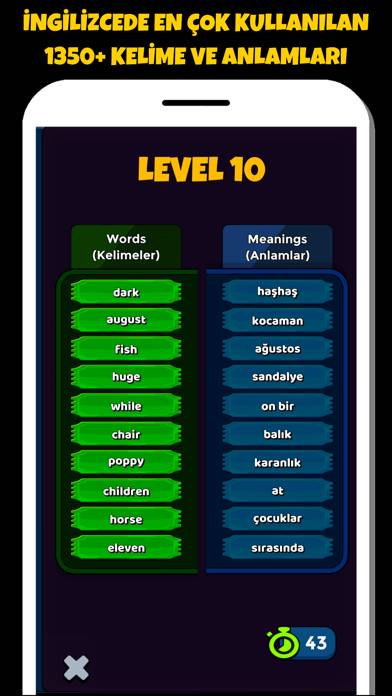 İngilizce Kelime Öğren Uygulama ekran görüntüsü #5