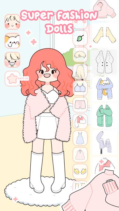Lovely Doll Dress Up Game Schermata dell'app #1