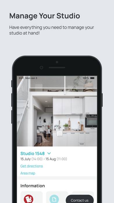 Waterfront Cabins App skärmdump