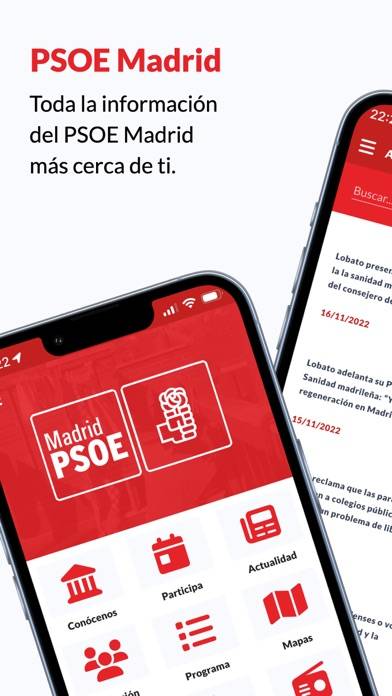 PSOE Madrid Captura de pantalla de la aplicación #1