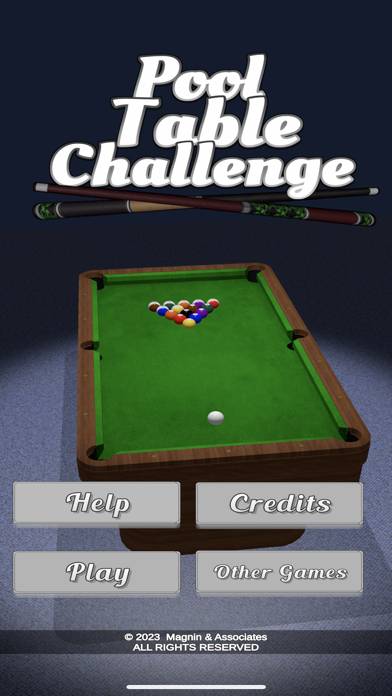 Pool Table Challenge screenshot