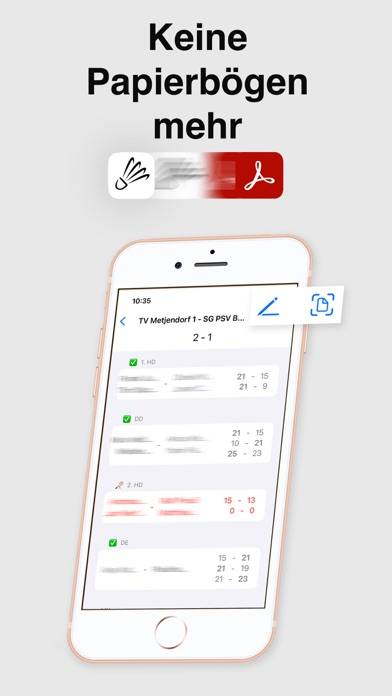 Badminton Spielbericht App screenshot #4