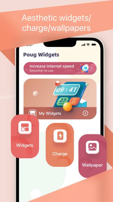 Poug Widgets-Charge&Wallpaper App screenshot #1