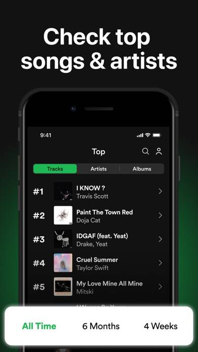 Spotistats for Spotify Stats Captura de pantalla de la aplicación #3