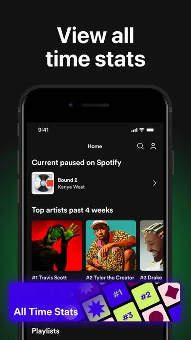 Spotistats for Spotify Stats Captura de pantalla de la aplicación #4