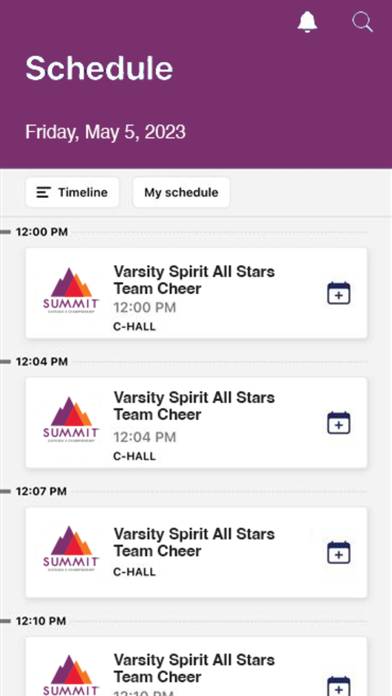 Varsity Spirit Events App screenshot #2