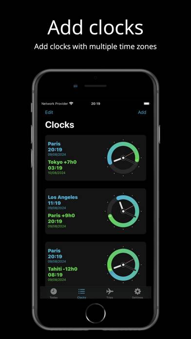 Jetlag App screenshot