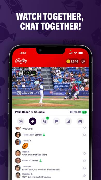 Bally Live Stream with Rewards App screenshot