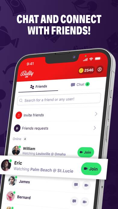 Bally Live Stream with Rewards App screenshot