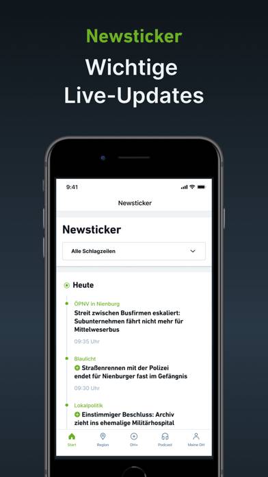 DH App-Screenshot