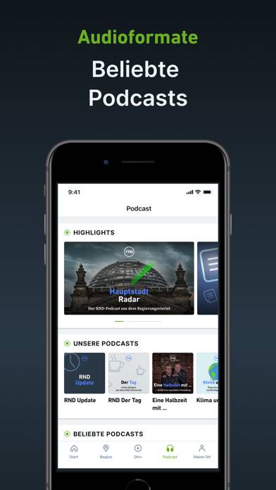 DH App-Screenshot