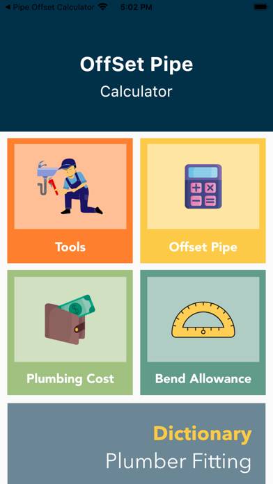 Pipe Offset Calculator & Guide App screenshot #1