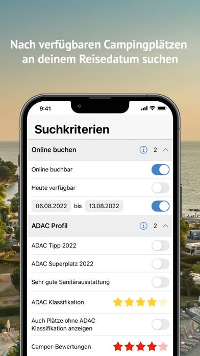 ADAC Camping / Stellplatz 2023 Captura de pantalla de la aplicación #3