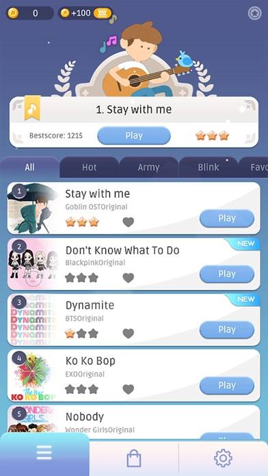 Kpop Tiles: Dream Piano Music Captura de pantalla de la aplicación #5