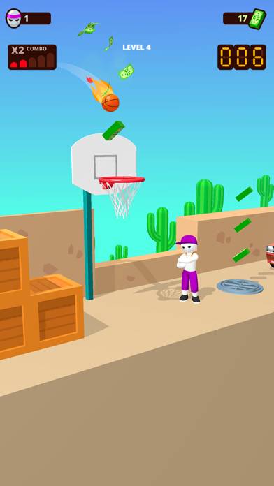 Bounce Dunk - basketball game capture d'écran