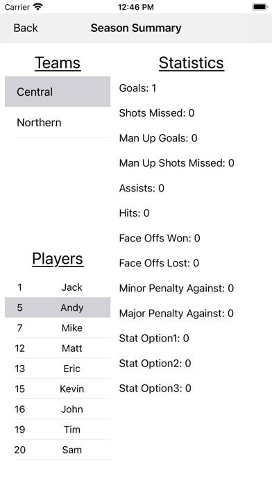 Ice Hockey Statistics App screenshot #3