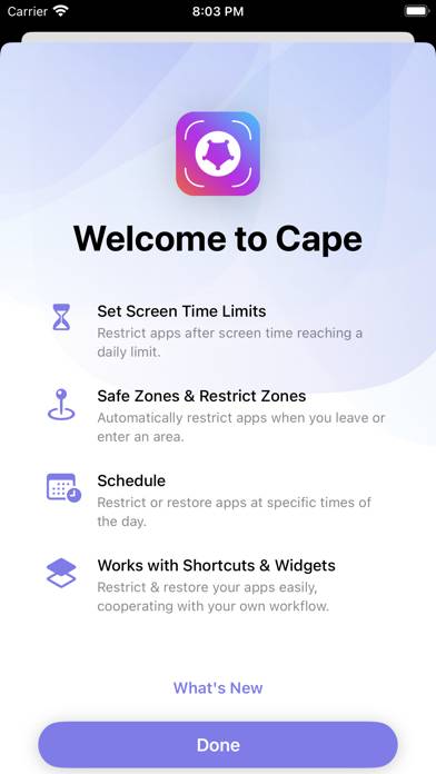 Cape: Screen Time Master Uygulama ekran görüntüsü #1