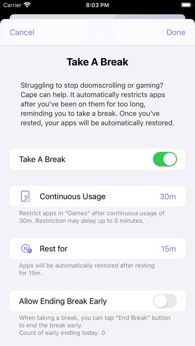 Cape: Screen Time Master App screenshot #4