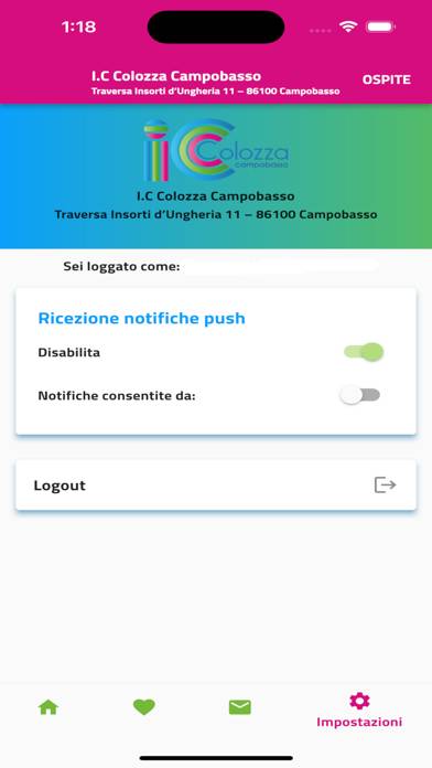 IC Colozza Campobasso Schermata dell'app