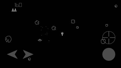 Asteroids. skärmdump av spelet