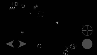 Asteroids. skärmdump av spelet