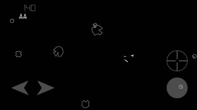 Asteroids. skärmdump av spelet
